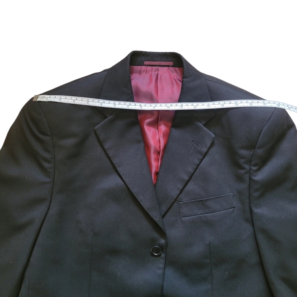 Bellissino Black Single Breast Suit Jacket & Straight Leg Trousers, Size 40L - Picture 8 of 16